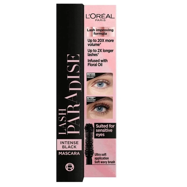 ریمل حجم دهنده بسیار مشکی لورال Lash Paradise (intese black) - Image 5