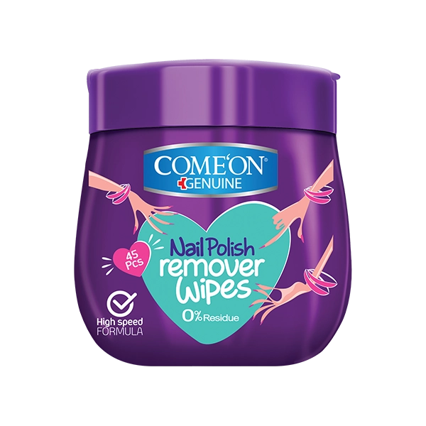 دستمال مرطوب لاک پاک کن قوطی کامان 45عددی