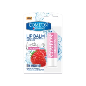 بالم لب نرم و براق کننده توت فرنگی کامان وزن 4.8 گرم