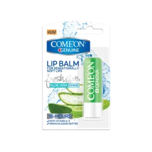 بالم لب نرم و براق کننده آلوئه‌ورا کامان وزن 4.8 گرم