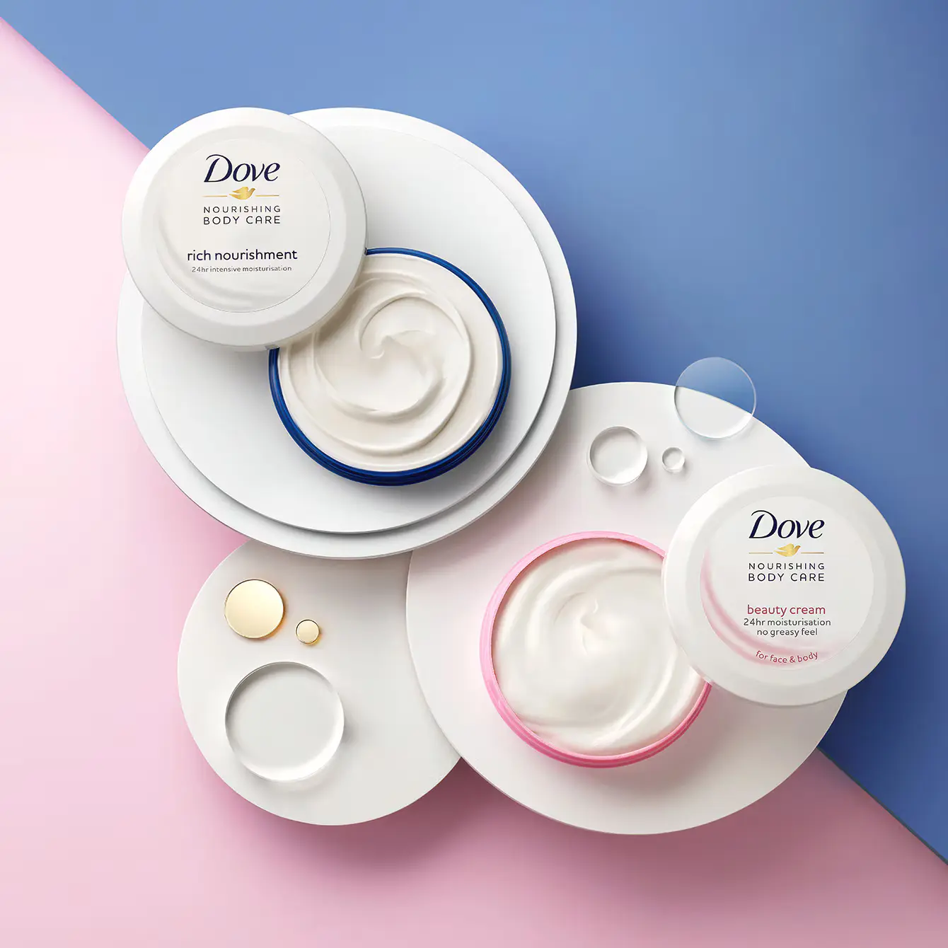 کرم کاسهای مرطوبکننده بدن داو مدل Beauty cream حجم 250میل - Image 2