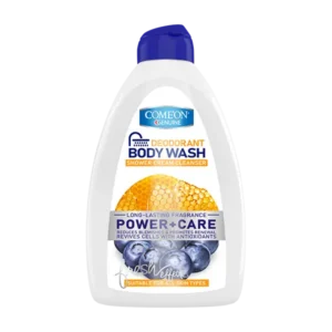 شامپو بدن کرمی کامان حاوی عصاره عسل و بلوبری حجم 510 میل