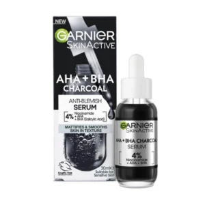 سرم لایه بردار زغال AHA+ BHA و نیاسینامید گارنیر 30ml