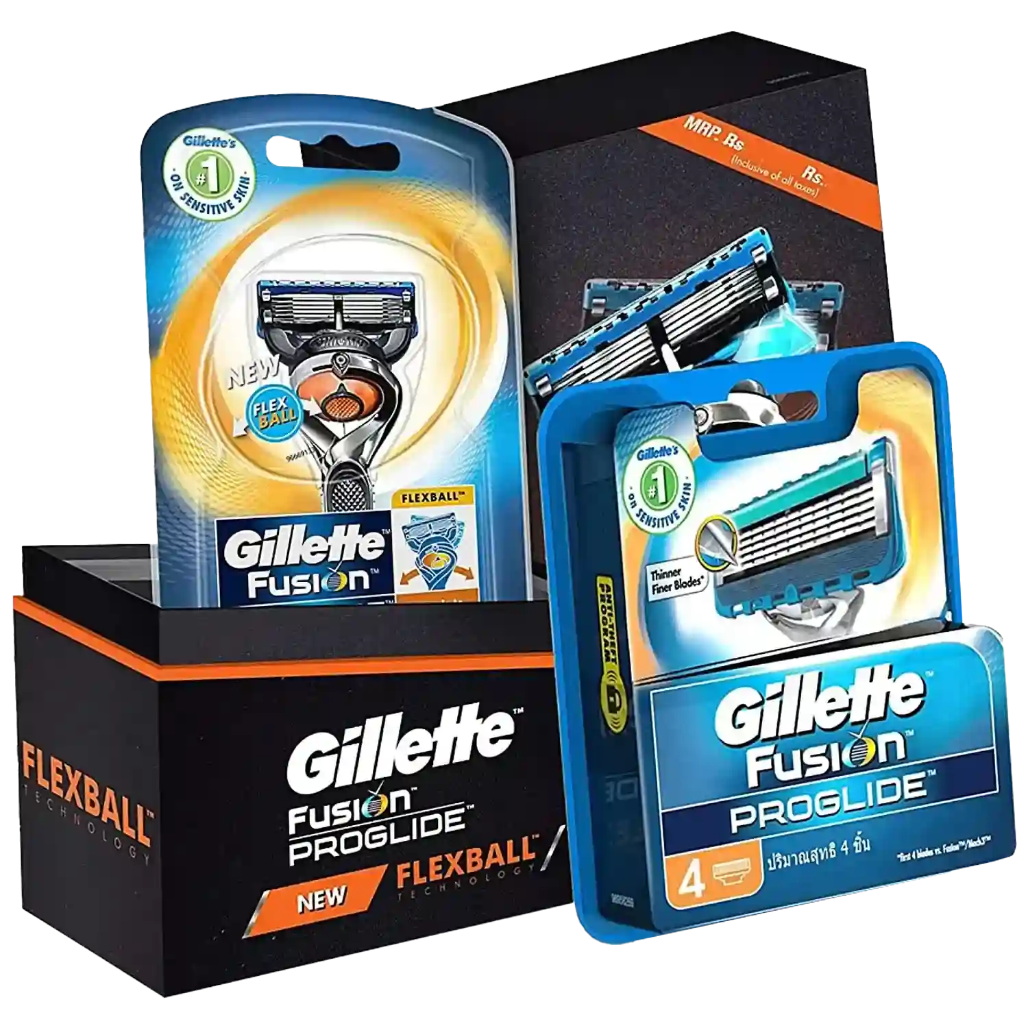 ست هدیه تیغ اصلاح ژیلت به همراه 4یدک مدل Fusion5 - Image 2