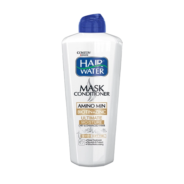 ماسک نرمکننده موی هیر واتر حاوی بیوتین و زینک کامان حجم 400 میل