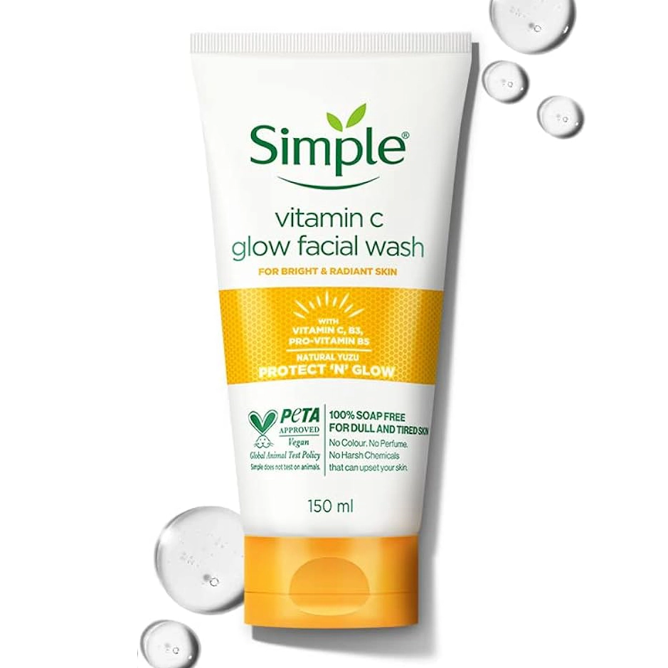 شوینده صورت ویتامین C سیمپل مدل Protect N Glow حجم 150میل