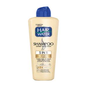 شامپو کامل 5 در 1 هیر واتر کامان بدون سولفات حجم 400 میل