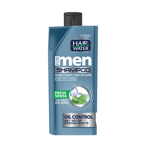 شامپو مردانه ضدشوره و خنککننده مناسب موی چرب کامان حجم 410 میل