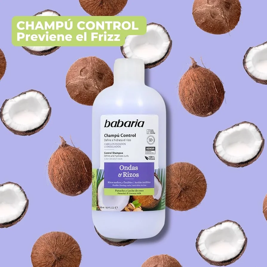 شامپو موهای فر باباریا Waves Curls حجم 500میل - Image 2