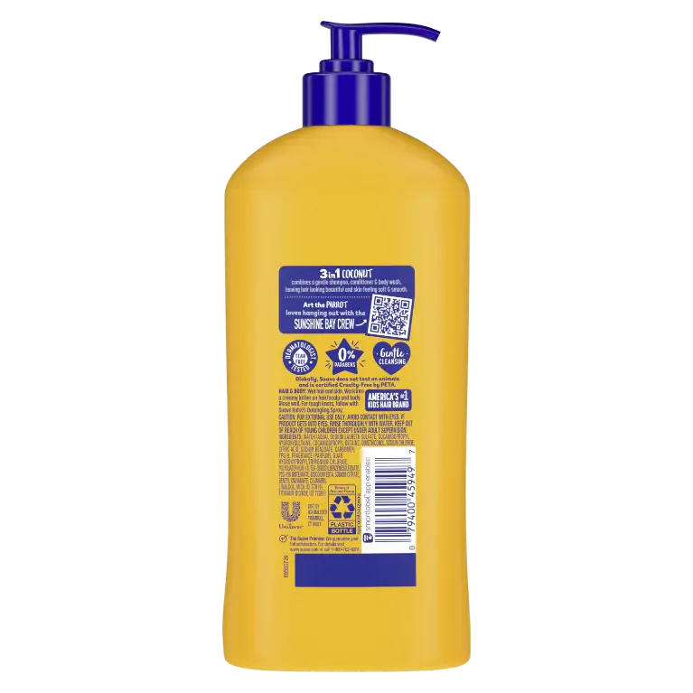 شامپو کودک 3 در 1 سوآو مدل Coconut Splash حجم 523میل - Image 3