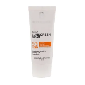 کرم ضدآفتاب رنگی بیزانس مخصوص پوست خشک و حساس حجم 40 میل