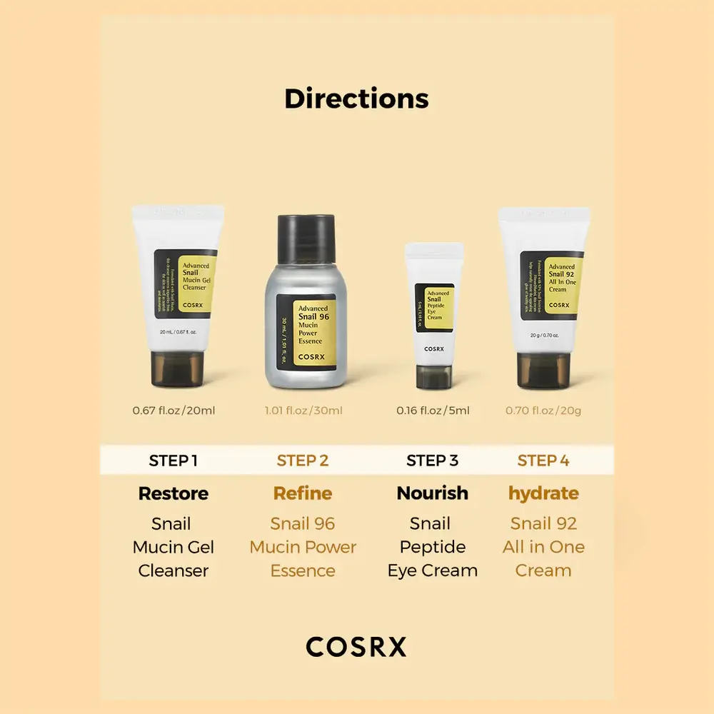 کیت ترمیمکننده حلزون کوزارکس مدل Snail Cosrx - Image 2