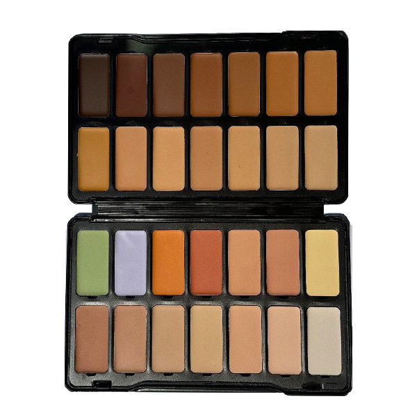 پالت 28رنگ کاموفلاژ و کانسیلر فور اور52 مدل Camouflage - Image 2