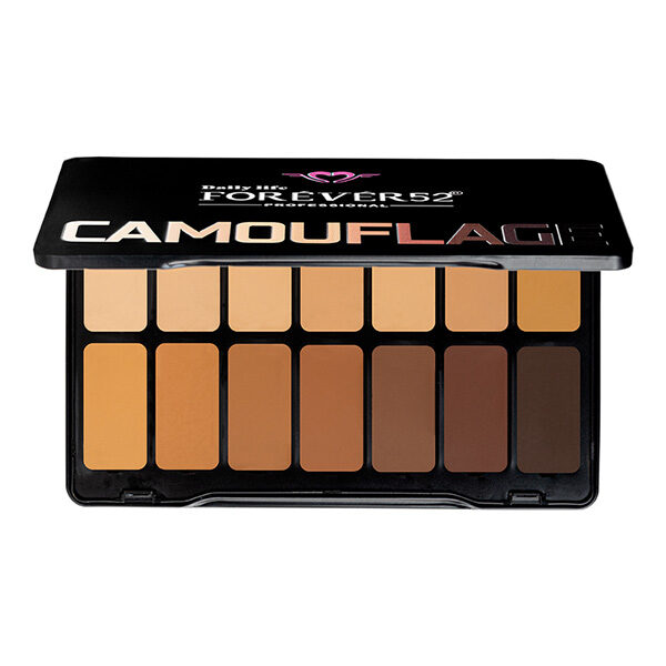 پالت 28رنگ کاموفلاژ و کانسیلر فور اور52 مدل Camouflage