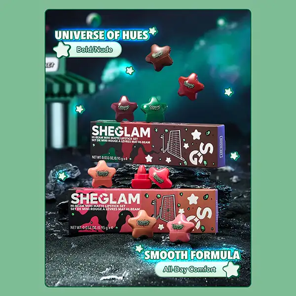 ست رژلب مینی شیگلم مدل HI-BEAM رنگ Stella Set - Image 4