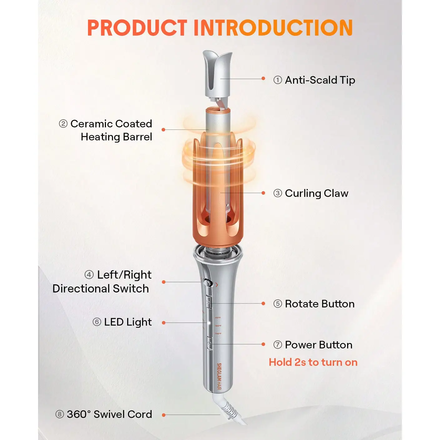 دستگاه فرکننده مو شیگلم سایز mm25 - Image 4