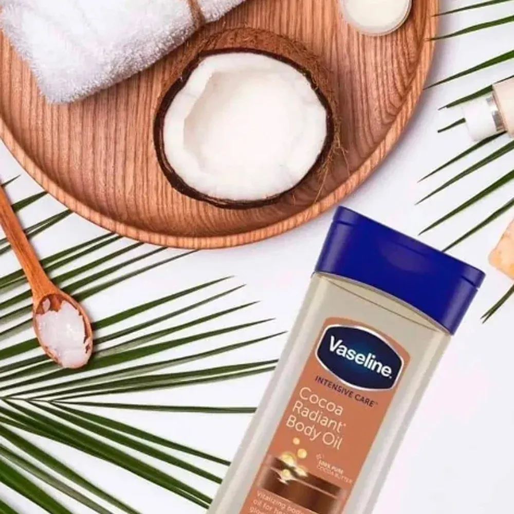 روغن بدن ژلی وازلین Cocoa Radiant(آبی) حجم 200میل - Image 2