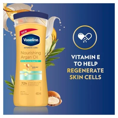 لوسیون بدن وازلین مدل Argan Oil حجم 400میل - Image 2
