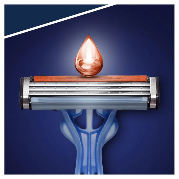 تیغ اصلاح مردانه 3 لبه ژیلت مدل Gillette Blue 3 بسته 4 عددی - Image 2