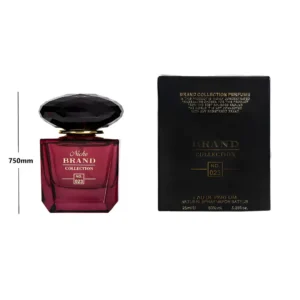 عطر ادکلن زنانه ورساچه کریستال نویر یا ورساچه مشکی نیچ برند کالکشن (Brand Collection Versace Crystal Noir) حجم 25 میل (no.023)