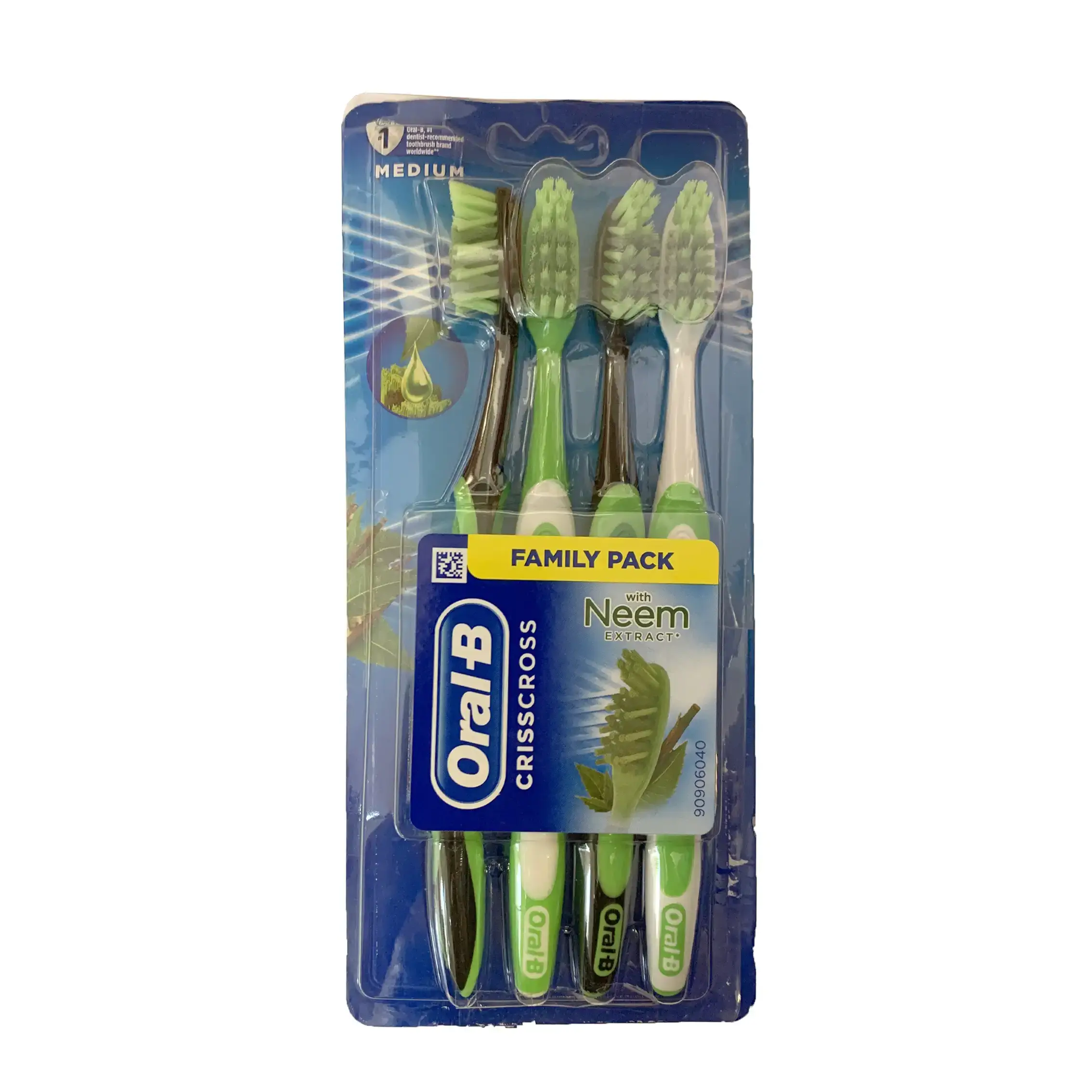 پک مسواک اورال بی 4عددی اقتصادی(مدیوم)