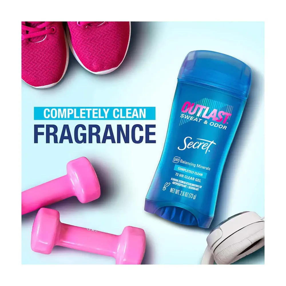 دئودورانت ژلی زنانه سکرت Completely Clean وزن73گرم - Image 2