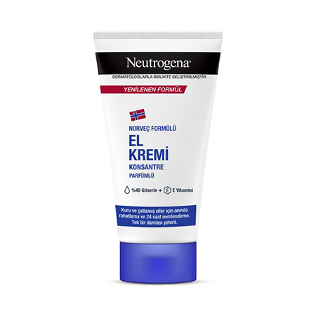 كرم دست نوتروژينا تيوپي مدل KONSANTRE انواع پوست 50 ميل