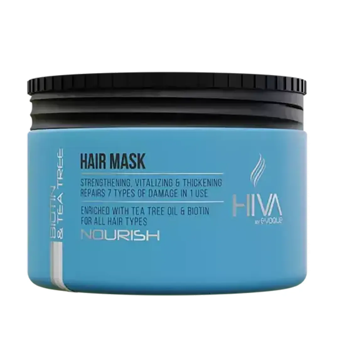 ماسك مو هيوا مدل TREE TEA & BIOTIN تغذيه كننده انواع مو حجم ٢۵٠ ميل