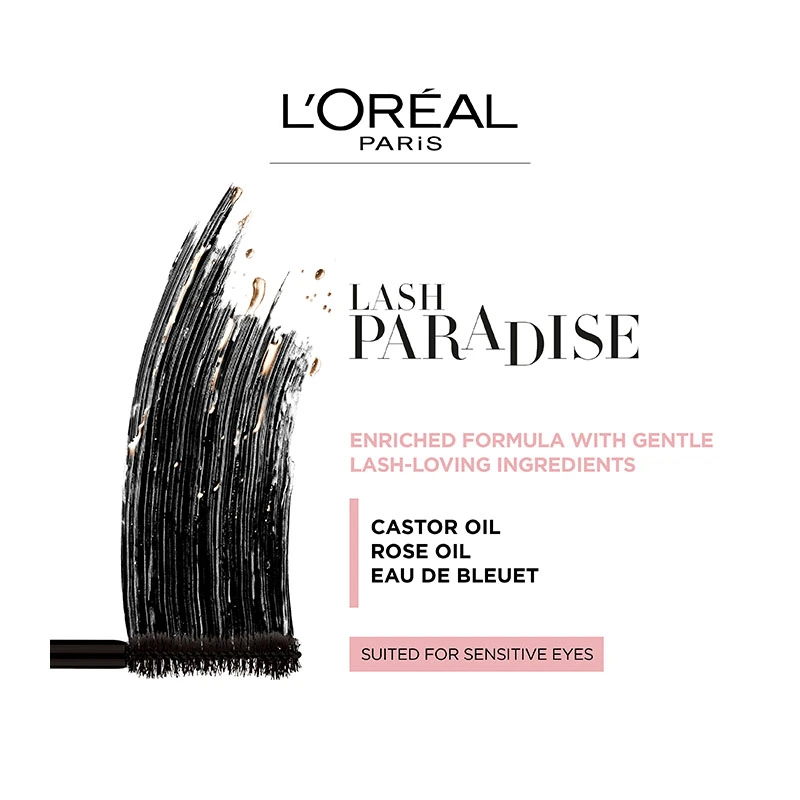 ریمل حجم دهنده بسیار مشکی لورال Lash Paradise (intese black) - Image 4