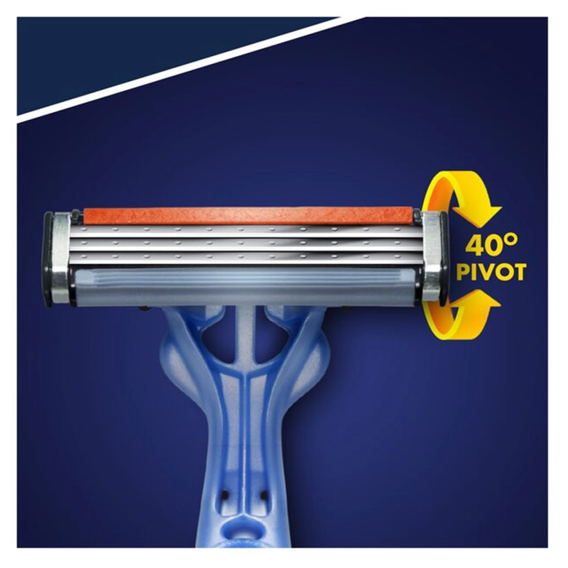 تیغ اصلاح مردانه 3 لبه ژیلت مدل Gillette Blue 3 بسته 4 عددی - Image 3
