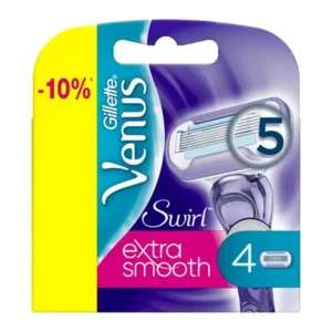 تیغ یدک زنانه ونوس مدل Swirl Extra Smooth بسته 4 عدد
