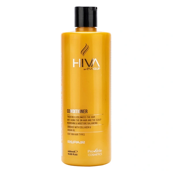 نرم کننده ترمیم کننده مو هیوا مدل Collagen & Argan حجم 400میل