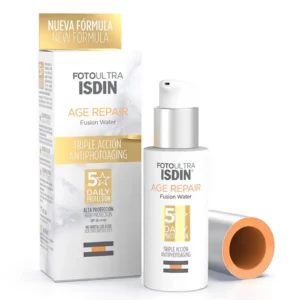 ضد آفتاب بی‌رنگ ایزدین مدل  AGE REPAIR حجم 50 میل