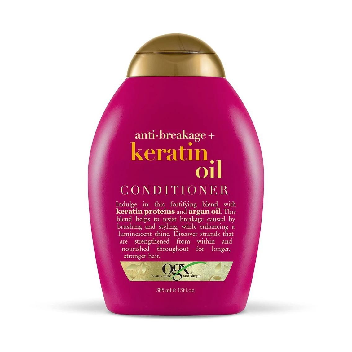 نرم کننده مو او جی ایکس مدل Keratin Oil حجم 385 میل