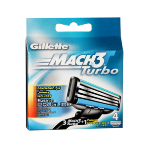 تیغ یدک 4عددی ژیلت مدل Mach3 Turbo proglide