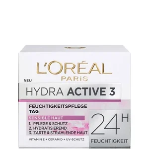 کرم مرطوبکننده لورال پوست حساس مدل Hydra Active حجم 50 میلی لیتر