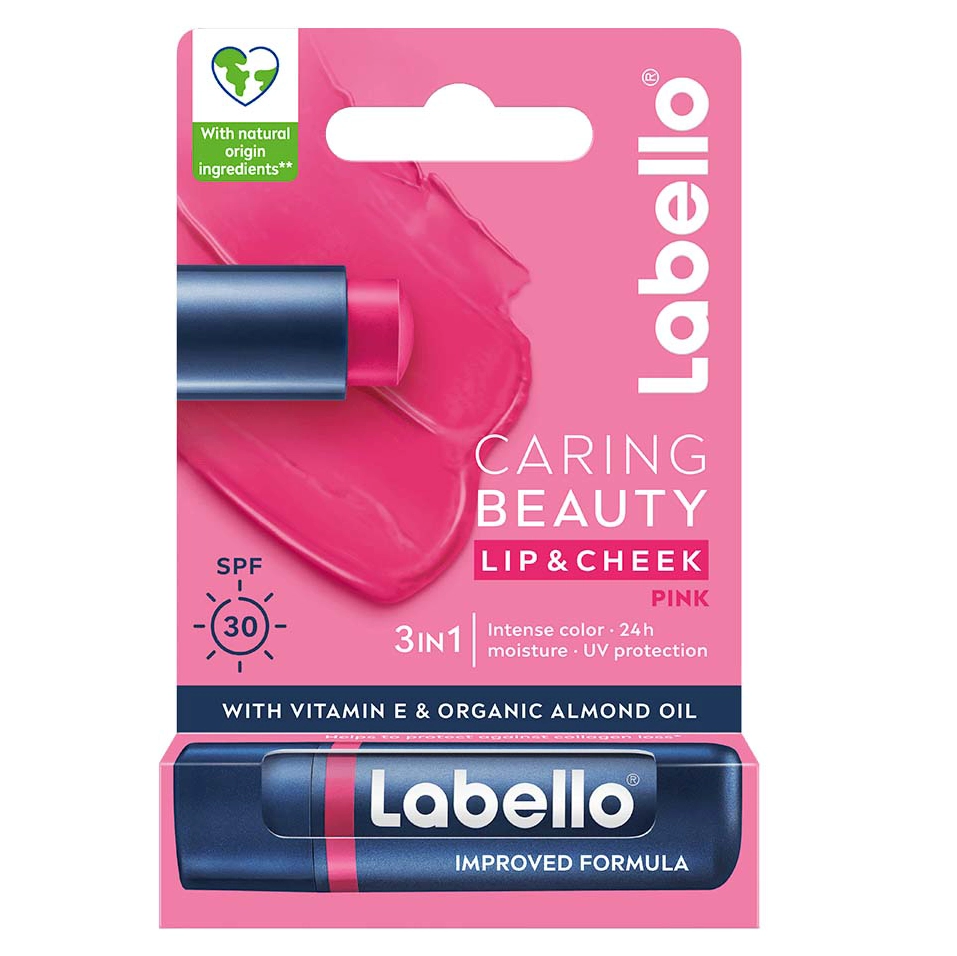 بالم لب مرطوبکننده لابلو caring beauty وزن 4.8گرم