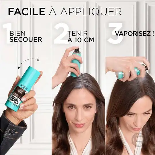 اسپری رنگ ریشهی مو لورال Magic Retouch حجم 75میل - Image 7