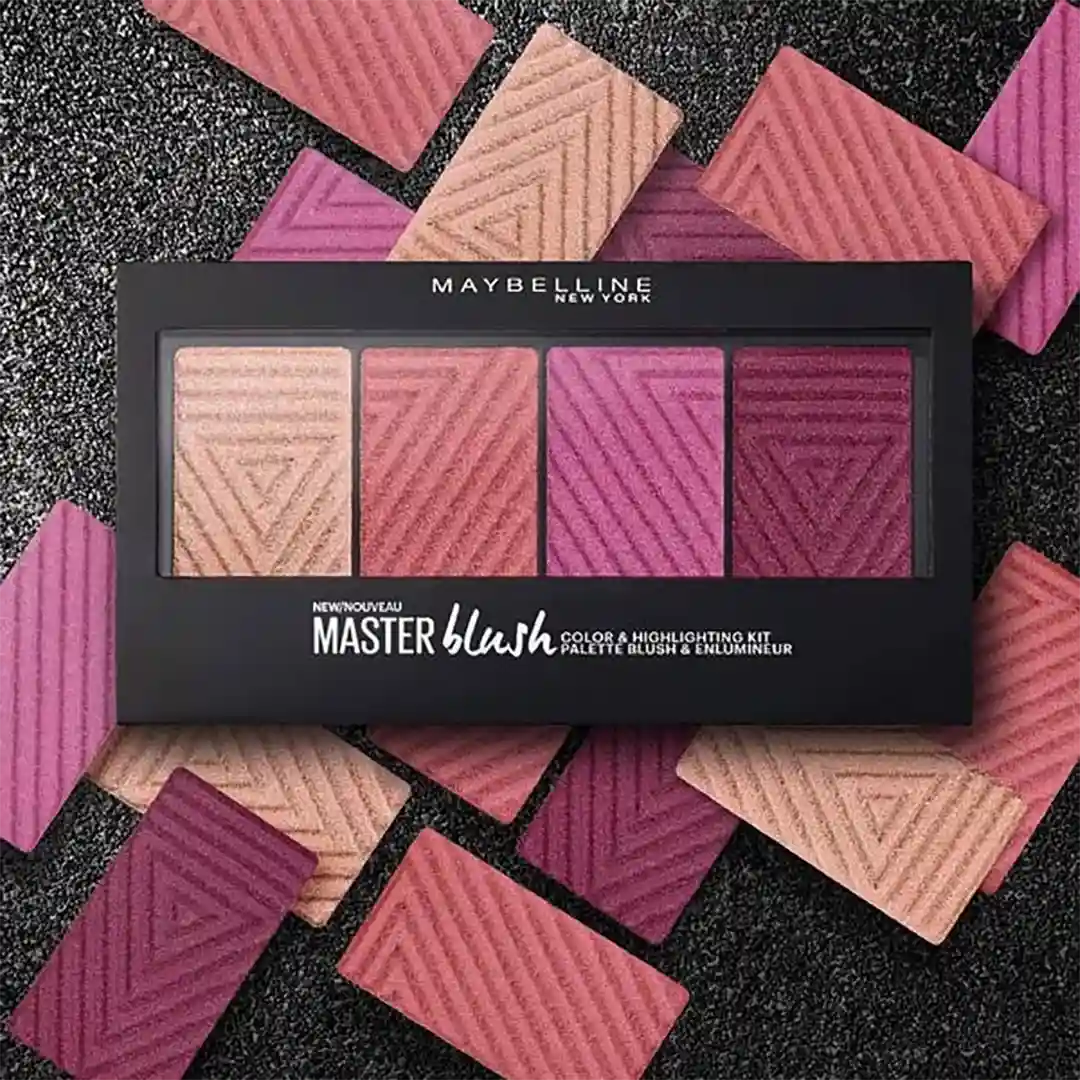 پالت رژگونه و هایلایتر میبلین مدل master blush 10 - Image 2