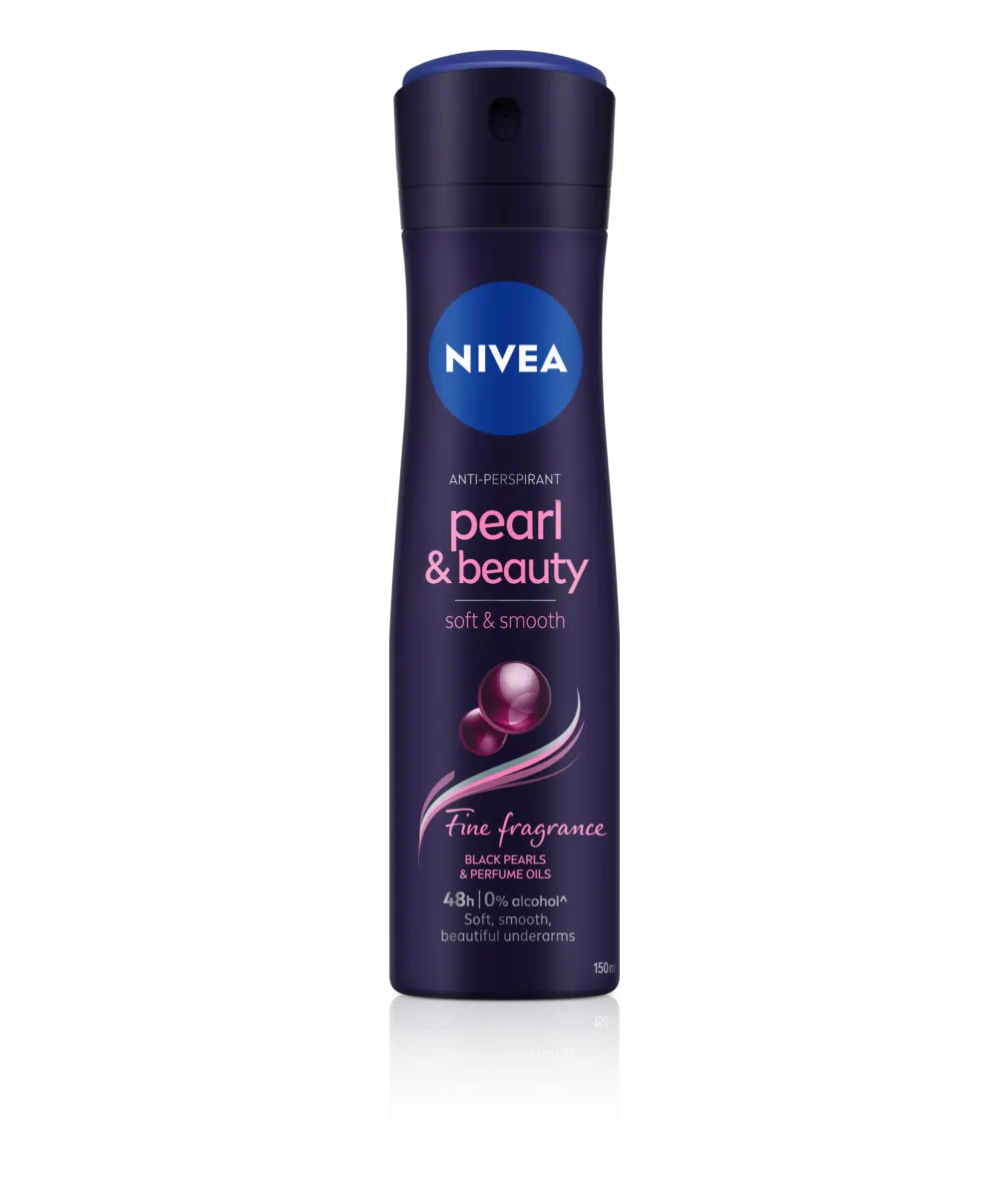 اسپری ضد تعریق زنانه نیوآ مدل black pearls & perfume oils حجم 150 میل
