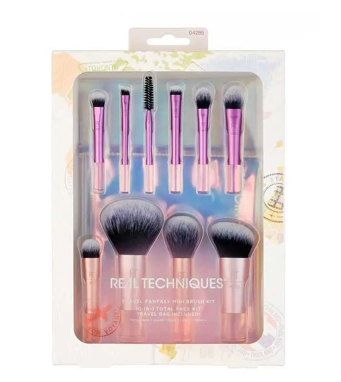 ست براش 10 تکه چشم و صورت ریل تکنیک مدل Mini Brush Kit