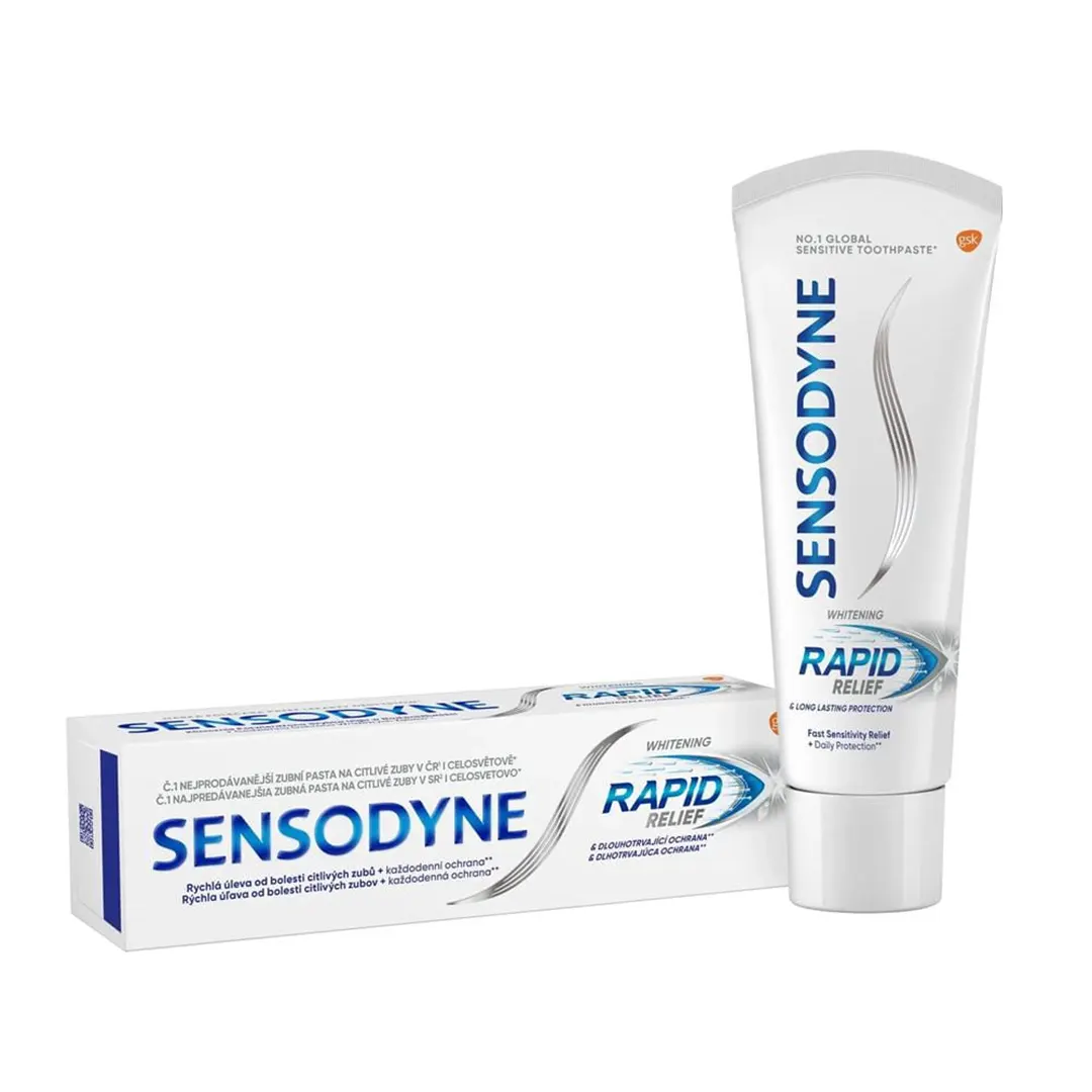 خمیردندان سفیدکنندهی Sensodyne مدل rapid relief حجم 75میل