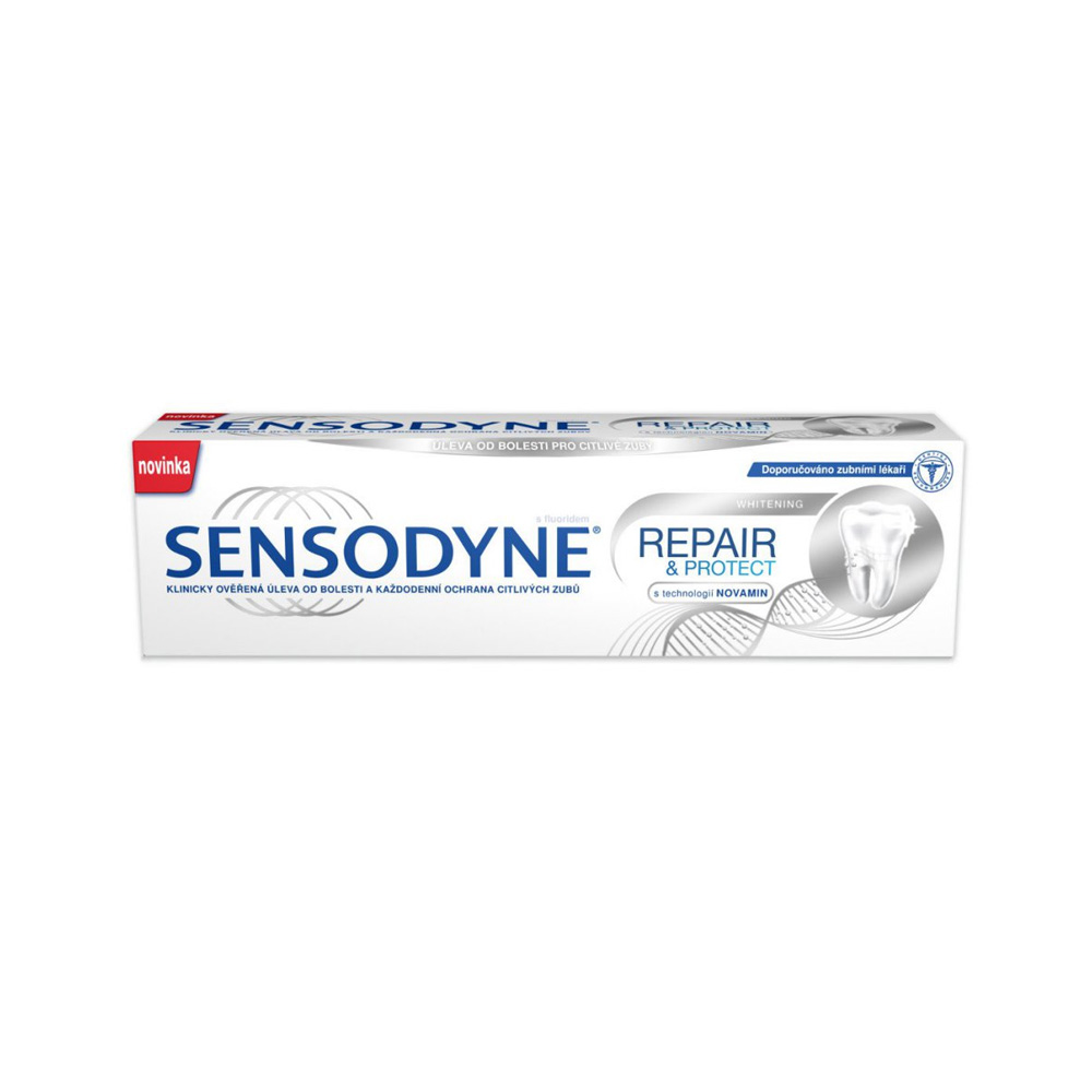 خمیر دندان sensodyne مدل whitening repair & protect حجم 75 میل