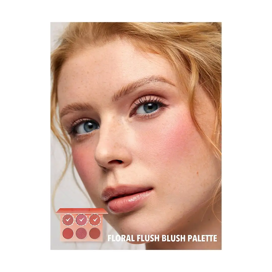 پالت رژگونه شیگلم مدل FLORAL FLUSH BLUSH PALETTE - Image 3