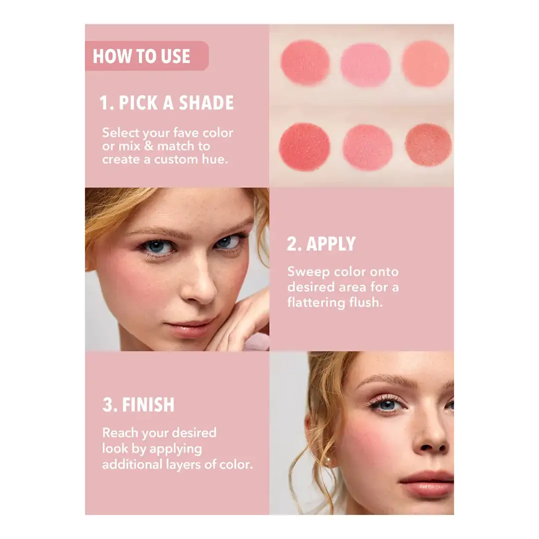 پالت رژگونه شیگلم مدل FLORAL FLUSH BLUSH PALETTE - Image 4