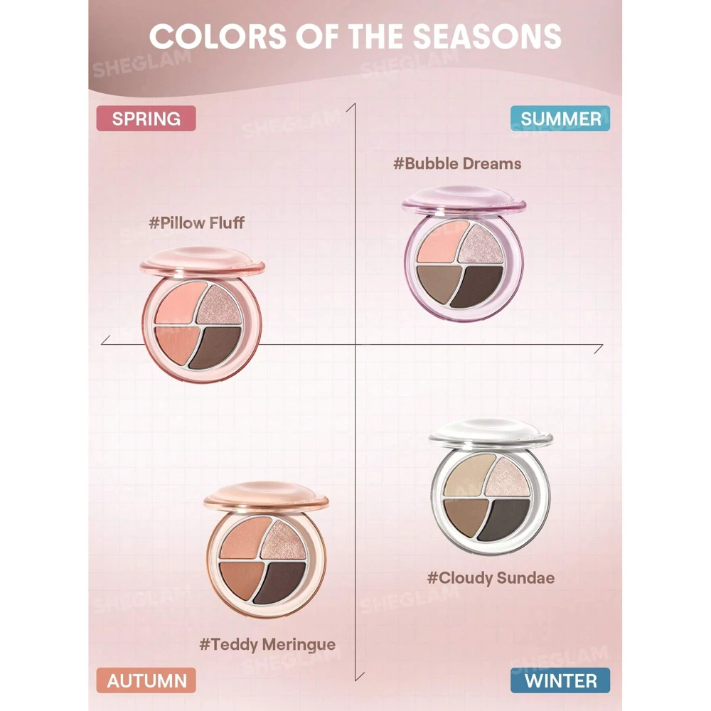 پالت سایه چشم شیگلم Teddy Meringue وزن 3.9گرم - Image 6