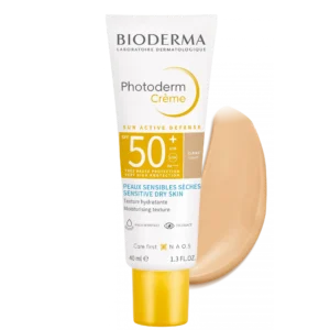 کرم ضدآفتاب رنگی پوست خشک و حساس بایودرما حجم 40میل