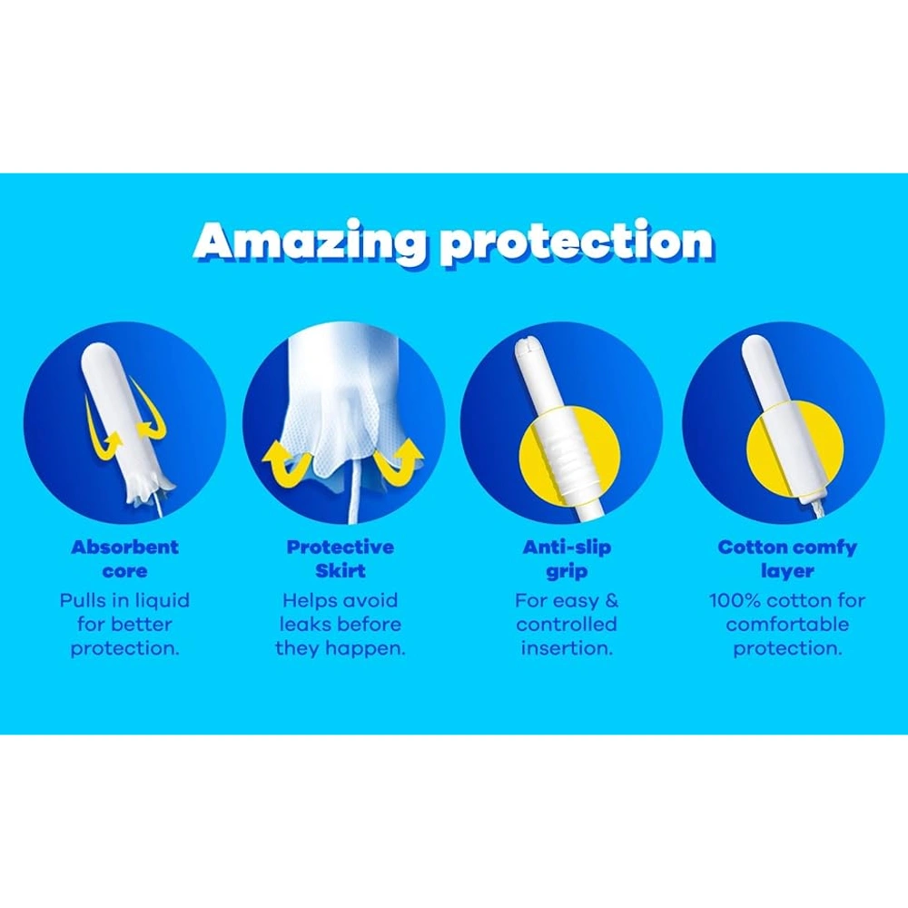 تامپون قاعدگی تامپکس مدل Regular بسته 20 عددی - Image 3