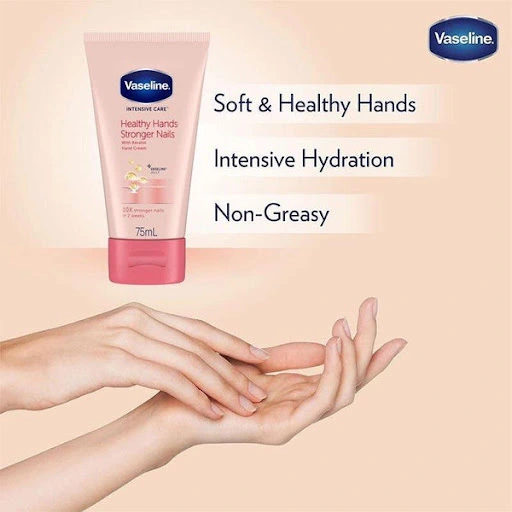 کرم تیوپی دست و ناخن وازلین Healthy Hands حجم 75میل - Image 2