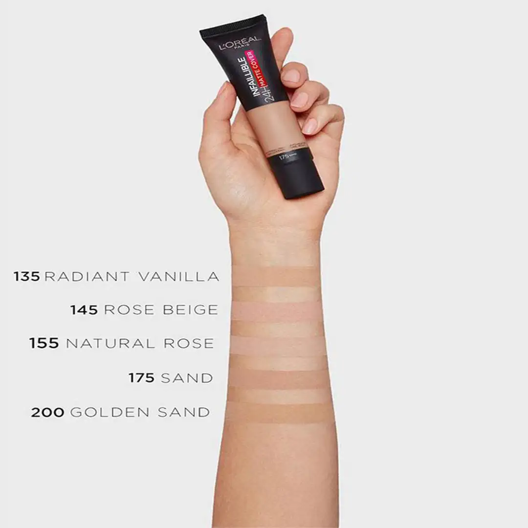 کرم پودر لورال مدل Infaillible 32H matte cover تیوپی 30میل - Image 2